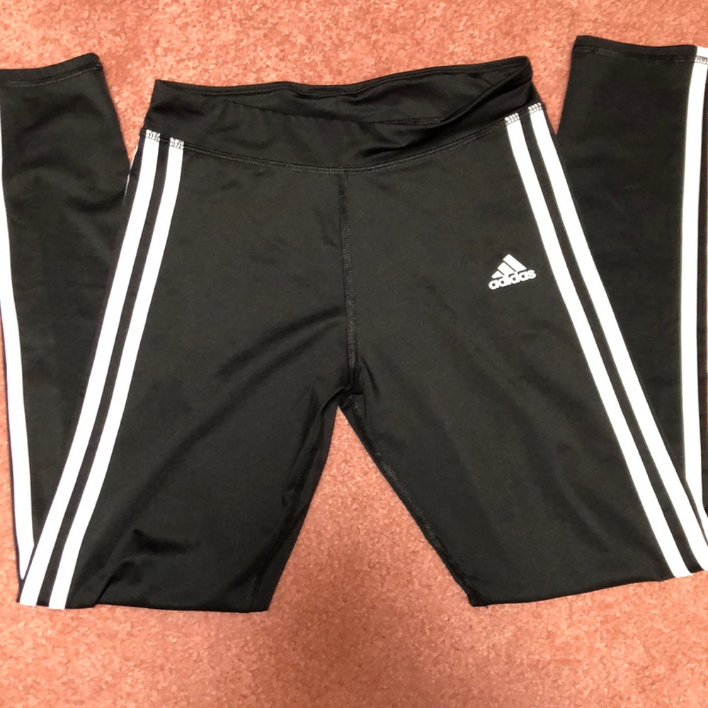 Girls adidas three stripe leggings